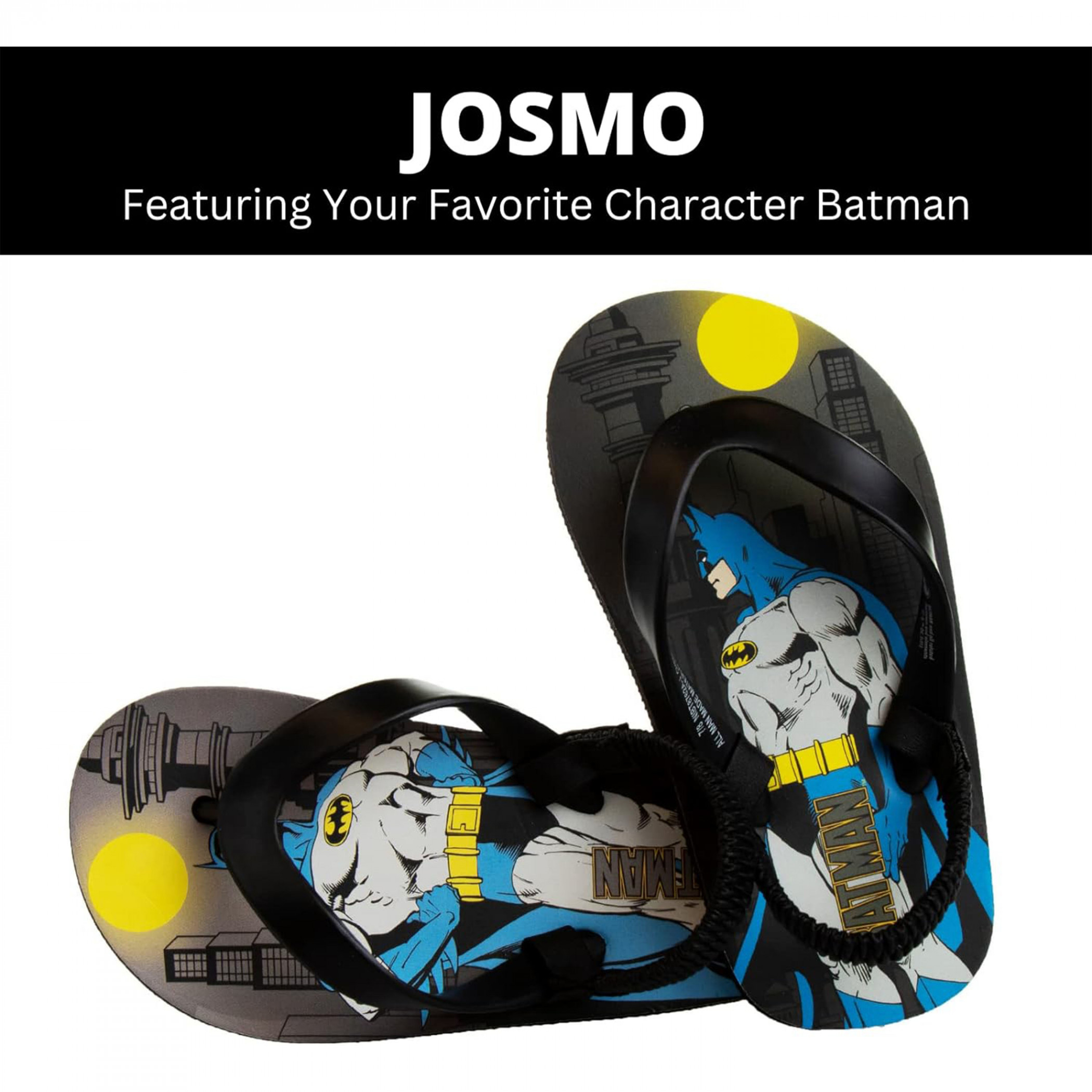 Batman City Sunset Kid's Flip Flop Sandals